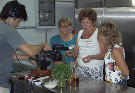 Grabación de un programa para el Fórum 2004